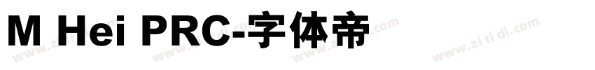 M Hei PRC字体转换